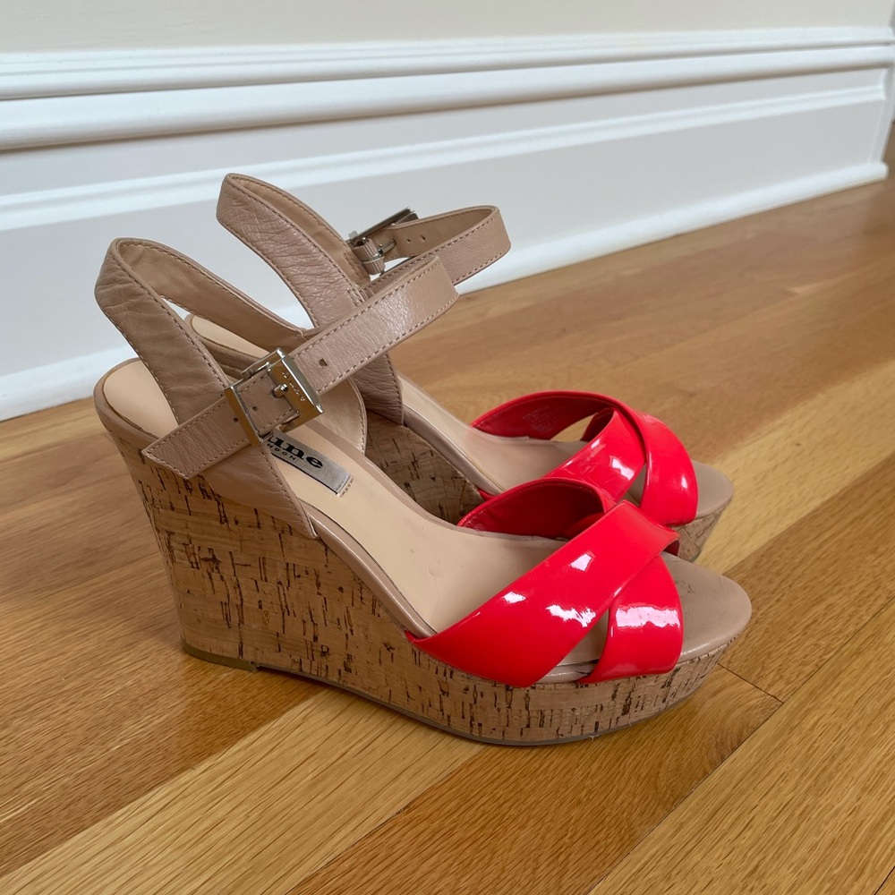 Dune Orange/Tan Wedges